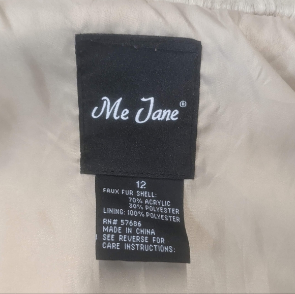 Me Jane Size 12 Faux Fur Vest - Picture 8 of 10